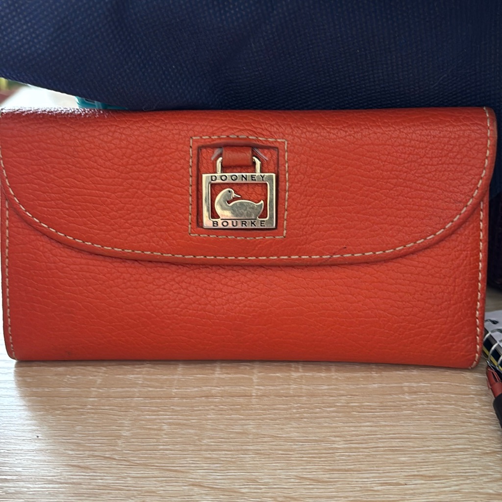 Vintage Leather Dooney And Bourke Wallet With Box